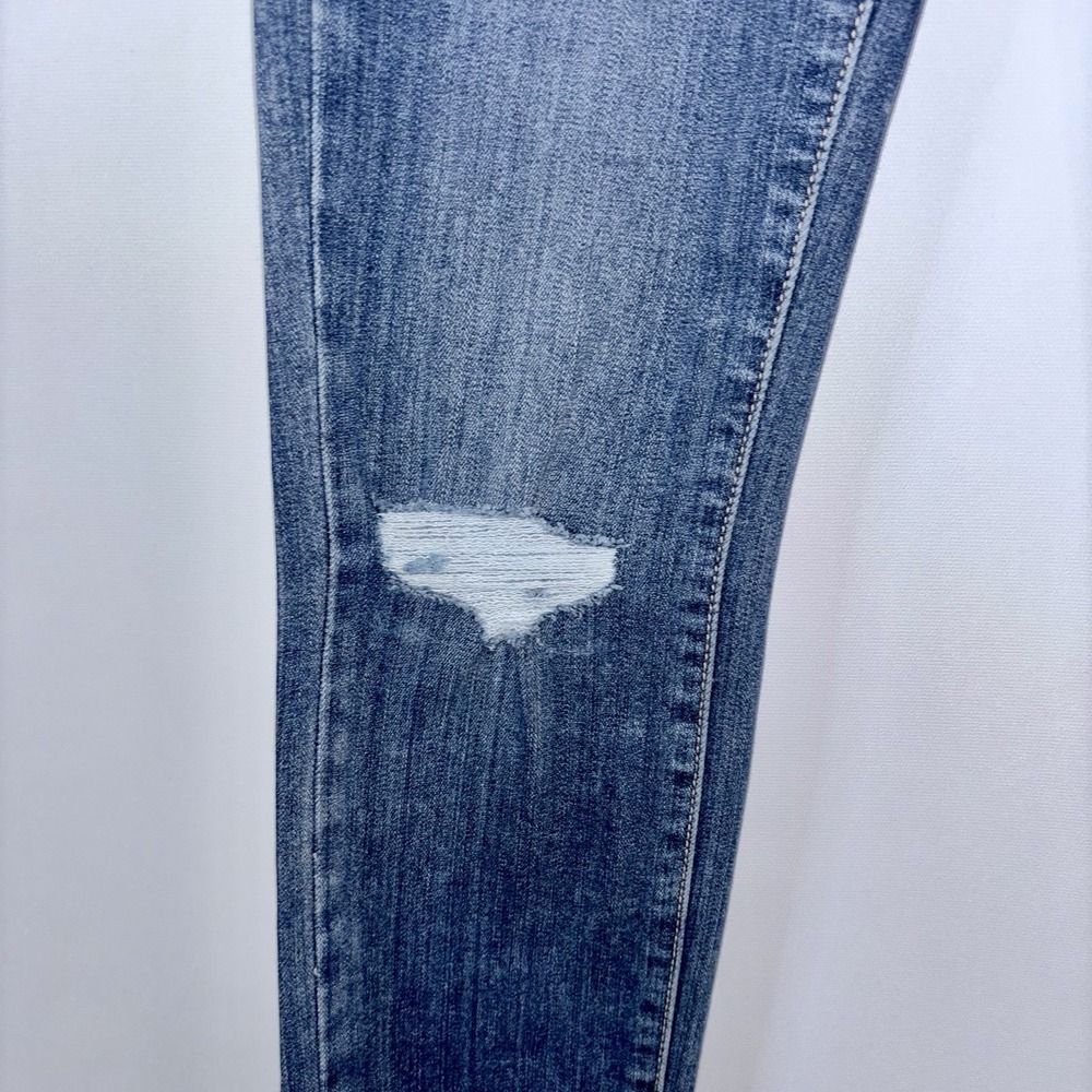 PAIGE Verdugo Mid Rise Ultra Skinny Distressed Jeans Blue Size 23 - Picture 4 of 12